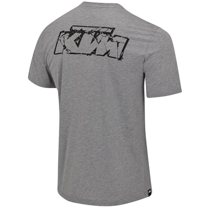 Camiseta con el logotipo de KTM en gris claro jaspeado