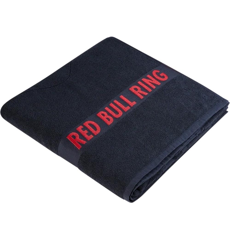 Toalla de ducha azul oscuro del circuito Red Bull Racing