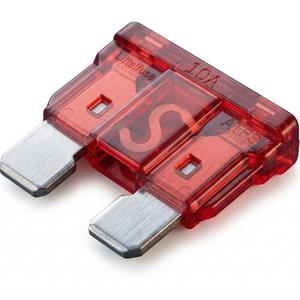 Fusible plano MINI de baja tensión 10 A, 10 unidades.