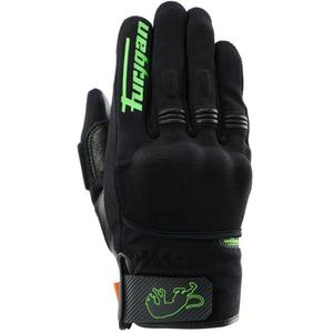 Guantes de moto Furygan Jet D3O Evo, color negro-verde