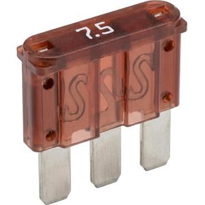 Fusible plano MIKRO III 7,5 A, 10 unidades.