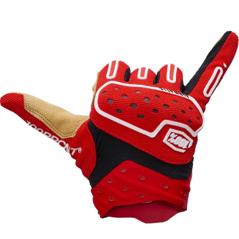 Guantes de motocross 100% Airmatic 2 rojo-negro