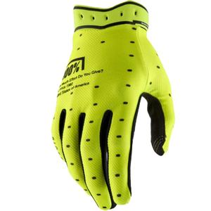 Guantes de motocross 100% Ridefit amarillo flúor