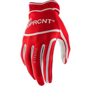 Guantes de motocross 100% Ridefit rojos