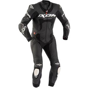 Traje de cuero para motociclista IXON Jackal negro