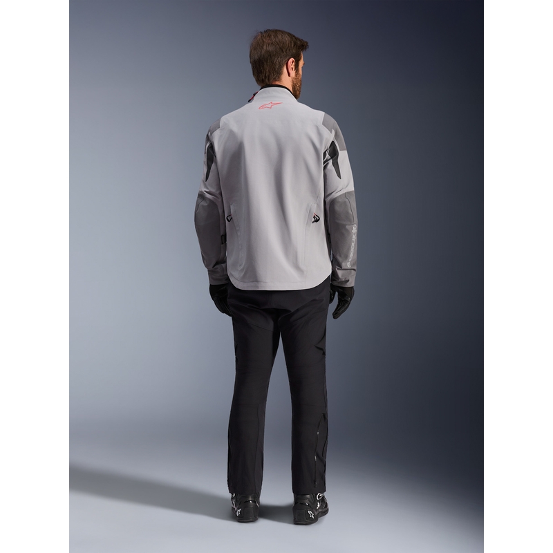 Chaqueta de moto Alpinestars Maxdura Drystar XF gris claro-gris oscuro
