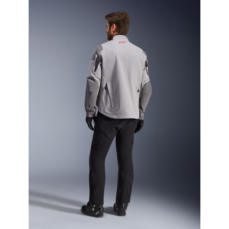 Chaqueta de moto Alpinestars Maxdura Drystar XF gris claro-gris oscuro