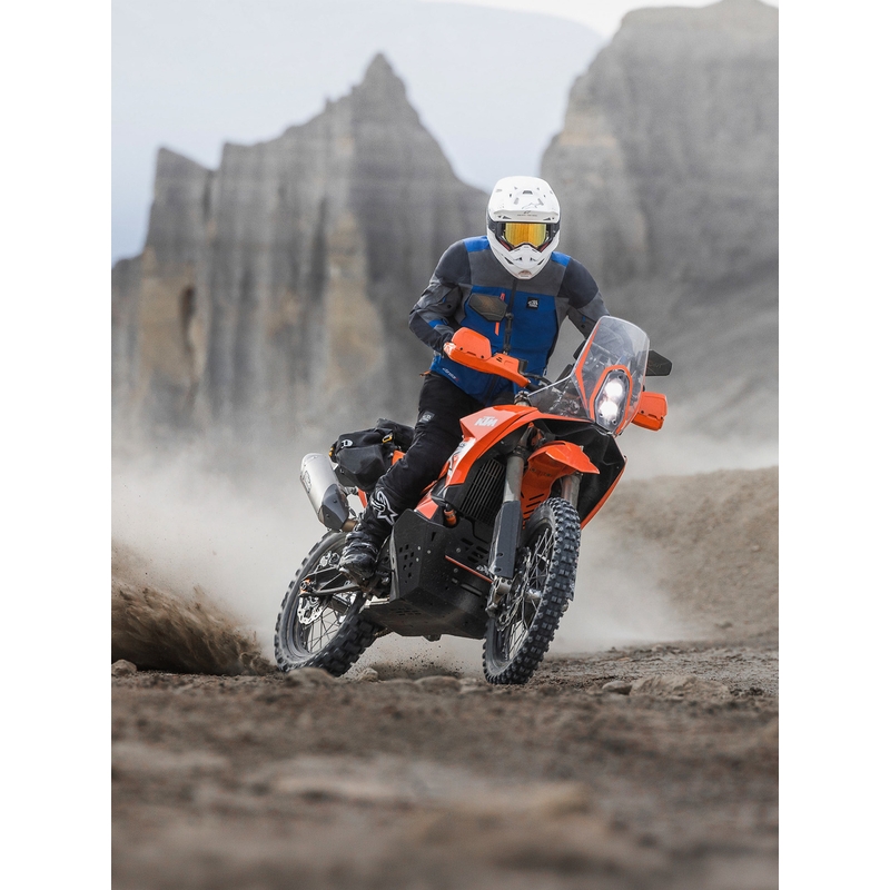 Chaqueta de moto Alpinestars Maxdura Drystar XF marrón-naranja