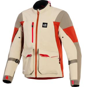 Chaqueta de moto Alpinestars Maxdura Drystar XF marrón-naranja