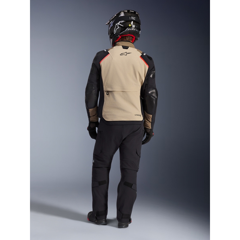 Chaqueta de moto Alpinestars Andes PRO Drystar XF marrón-negro-naranja