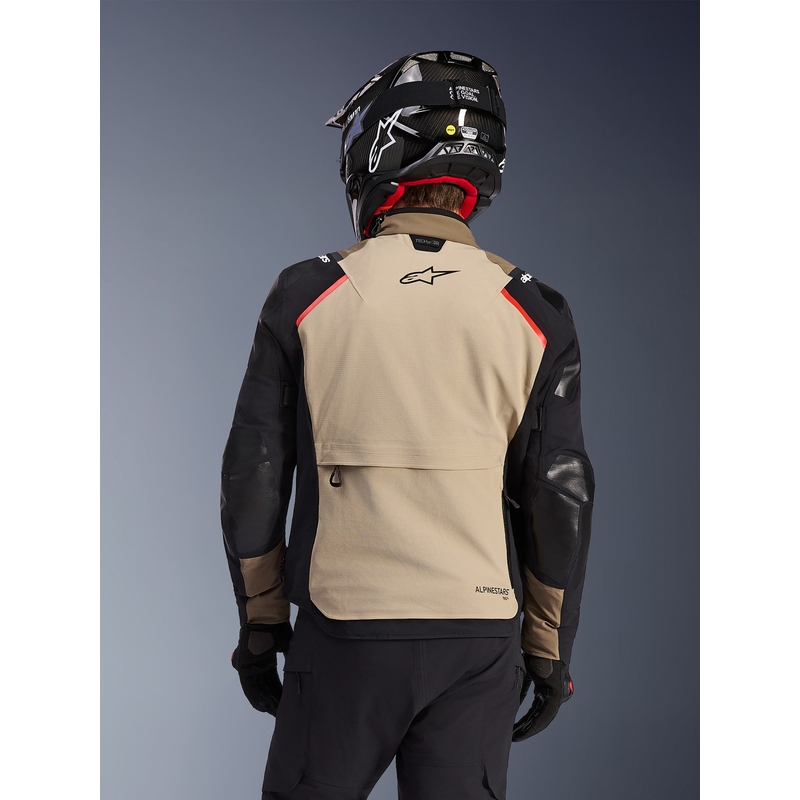 Chaqueta de moto Alpinestars Andes PRO Drystar XF marrón-negro-naranja