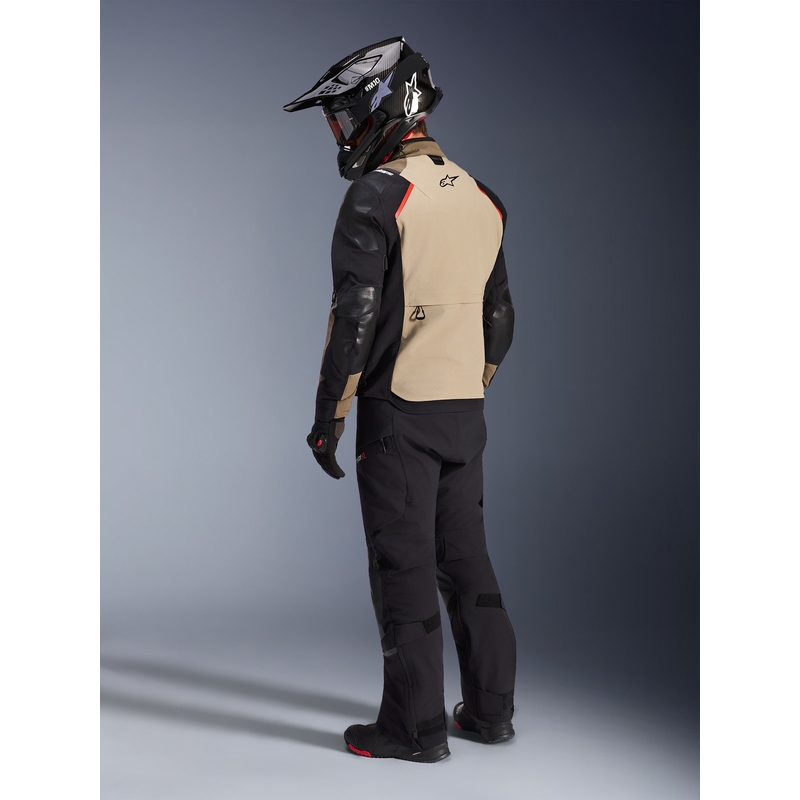 Chaqueta de moto Alpinestars Andes PRO Drystar XF marrón-negro-naranja