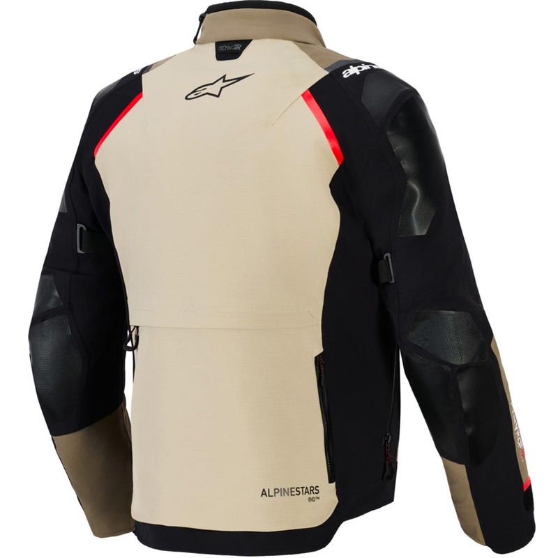 Chaqueta de moto Alpinestars Andes PRO Drystar XF marrón-negro-naranja
