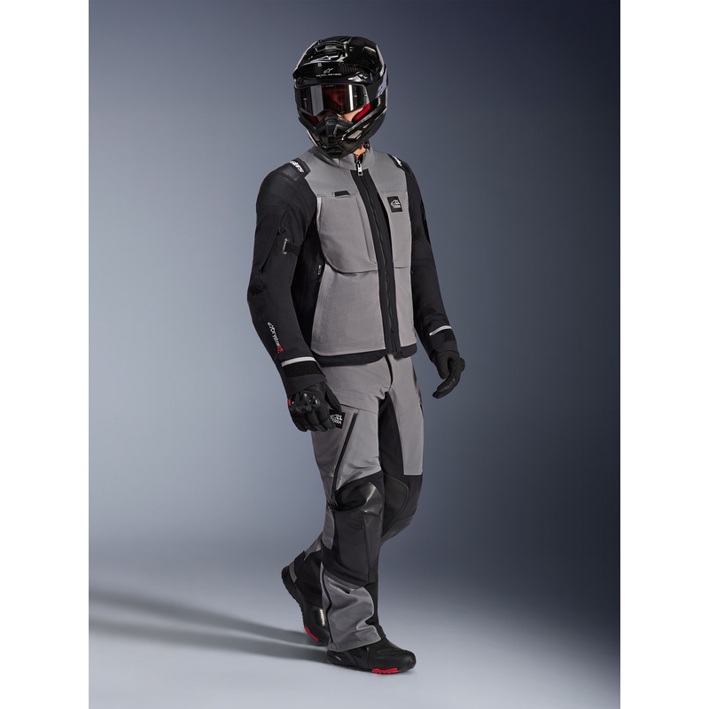 Chaqueta de moto Alpinestars Andes PRO Drystar XF Gris oscuro-Negro