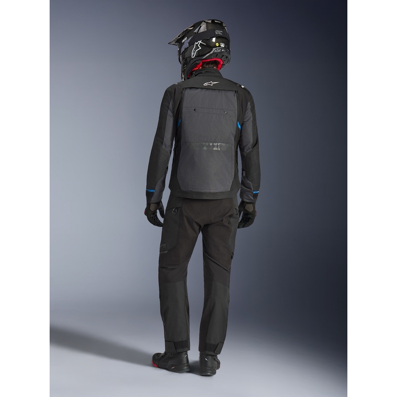 Chaqueta de moto Alpinestars Cusco Drystar negra-gris oscuro