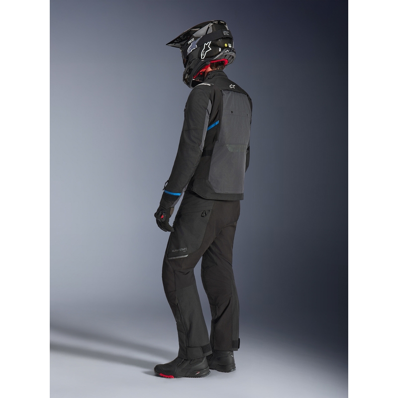 Chaqueta de moto Alpinestars Cusco Drystar negra-gris oscuro