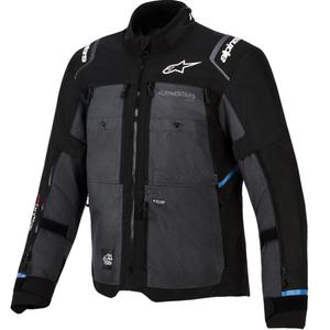 Chaqueta de moto Alpinestars Cusco Drystar negra-gris oscuro