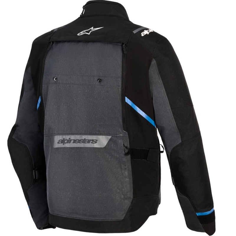Chaqueta de moto Alpinestars Cusco Drystar negra-gris oscuro