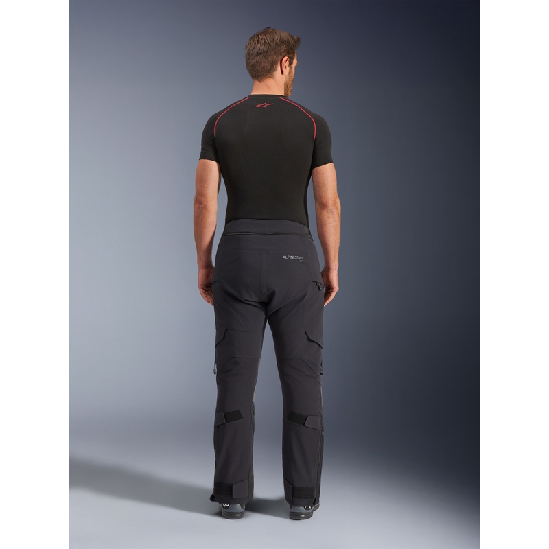 Pantalones de moto Alpinestars Andes PRO Drystar XF, color negro-gris oscuro.
