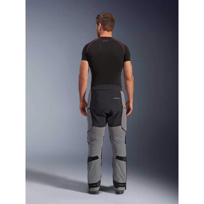 Pantalones de moto Alpinestars Andes PRO Drystar XF gris oscuro-negro