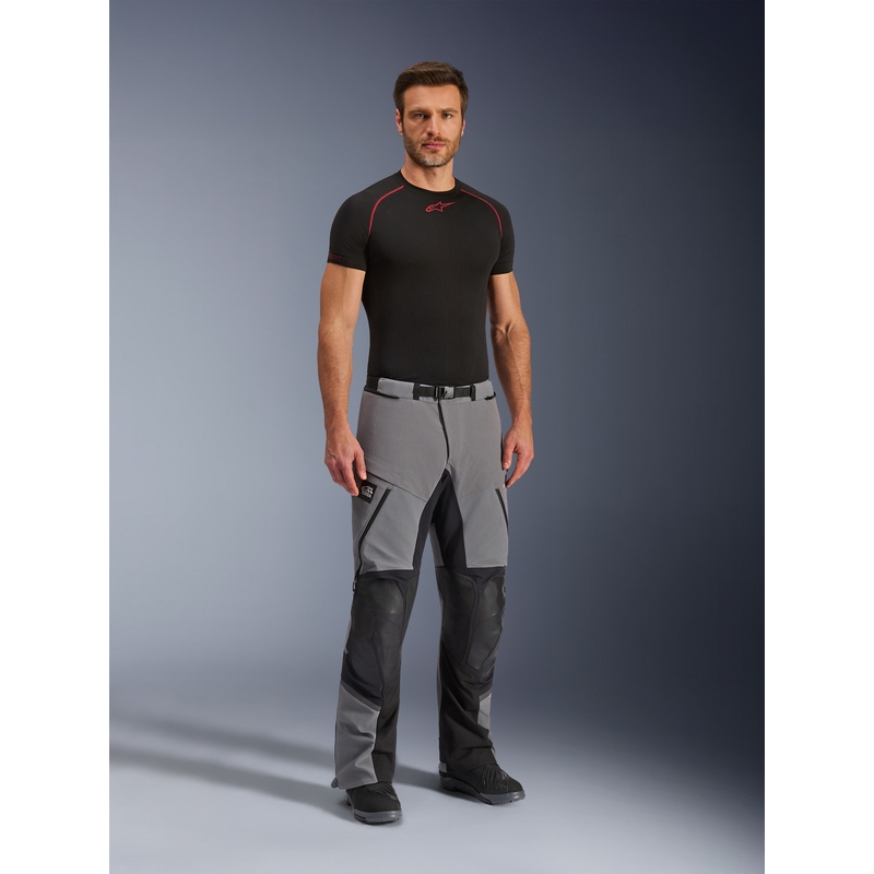 Pantalones de moto Alpinestars Andes PRO Drystar XF gris oscuro-negro