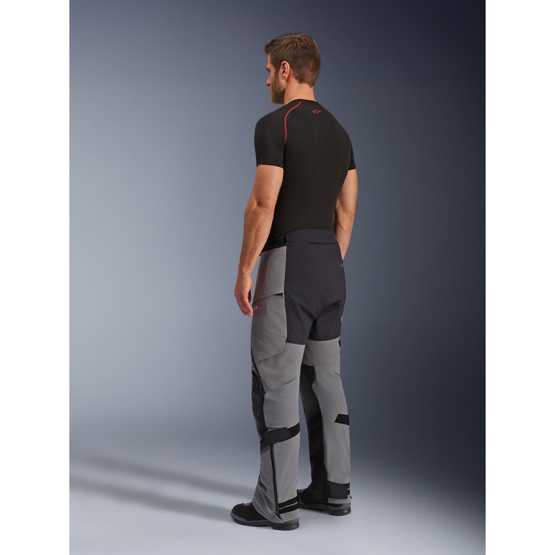 Pantalones de moto Alpinestars Andes PRO Drystar XF gris oscuro-negro
