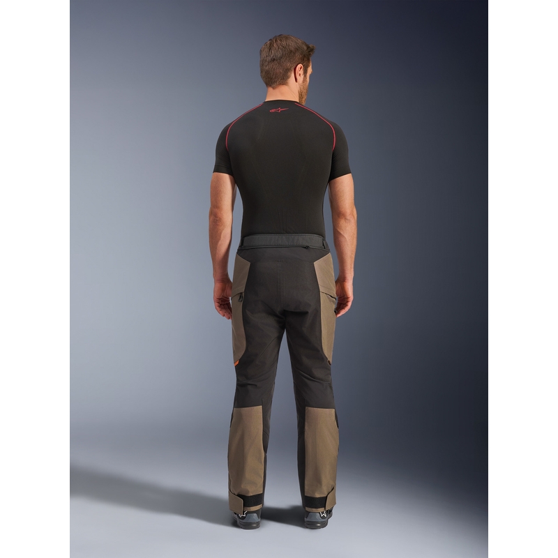 Pantalones de moto Alpinestars Cusco Drystar color marrón-negro