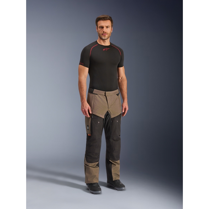 Pantalones de moto Alpinestars Cusco Drystar color marrón-negro