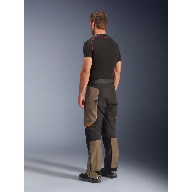 Pantalones de moto Alpinestars Cusco Drystar color marrón-negro