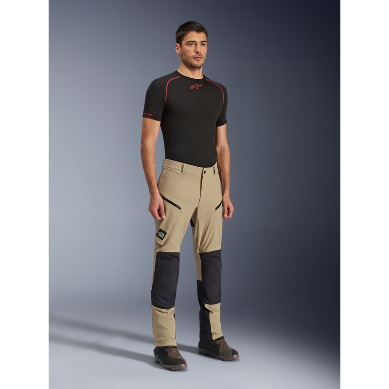 Pantalones de moto Alpinestars Explore AST color marrón claro-negro