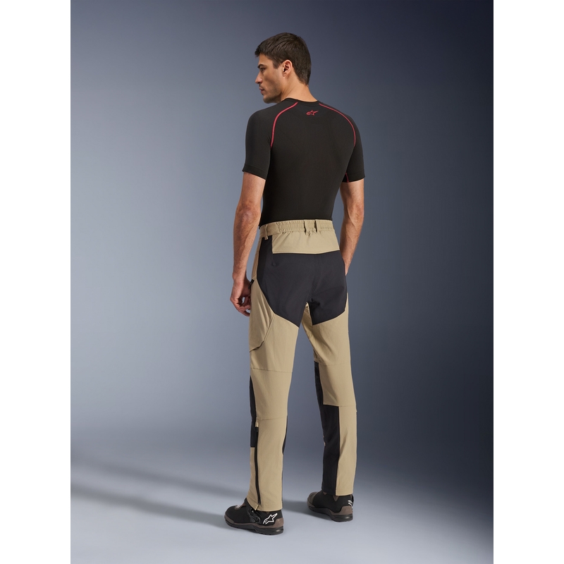 Pantalones de moto Alpinestars Explore AST color marrón claro-negro