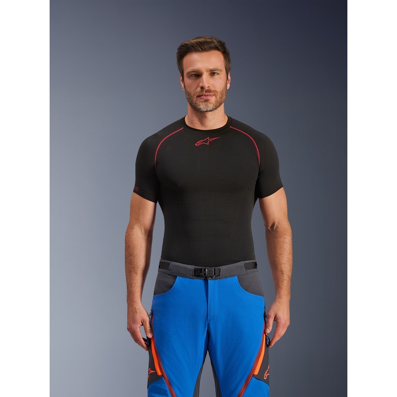 Pantalones de moto Alpinestars Maxdura Dual azul-gris oscuro-naranja