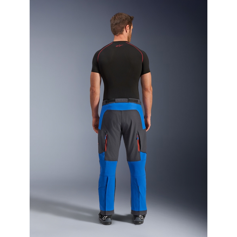 Pantalones de moto Alpinestars Maxdura Dual azul-gris oscuro-naranja