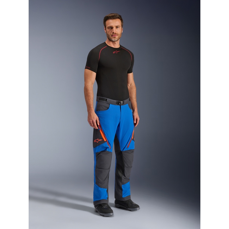 Pantalones de moto Alpinestars Maxdura Dual azul-gris oscuro-naranja