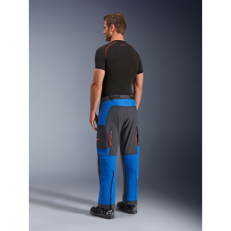 Pantalones de moto Alpinestars Maxdura Dual azul-gris oscuro-naranja