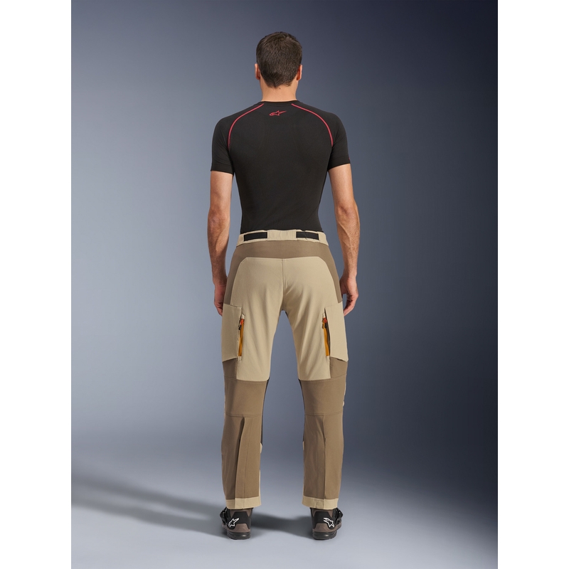 Pantalones de moto Alpinestars Maxdura Dual, color marrón claro.