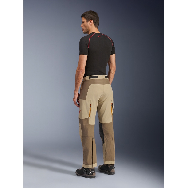 Pantalones de moto Alpinestars Maxdura Dual, color marrón claro.
