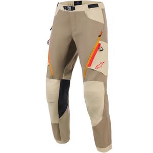 Pantalones de moto Alpinestars Maxdura Dual, color marrón claro.