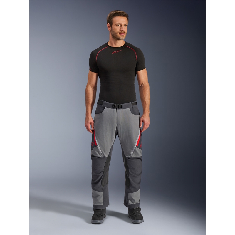 Pantalones de moto Alpinestars Maxdura Dual, gris oscuro.