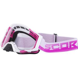 Gafas de motocross Scorpion MX Mask rosa-blanco