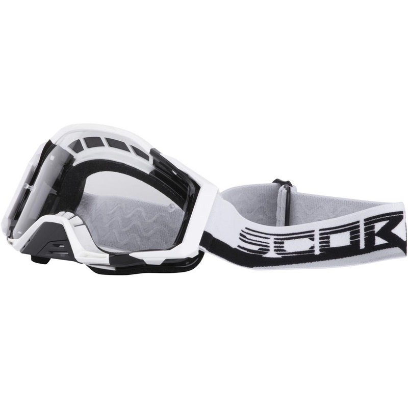Gafas de motocross Scorpion MX Mask blancas y negras