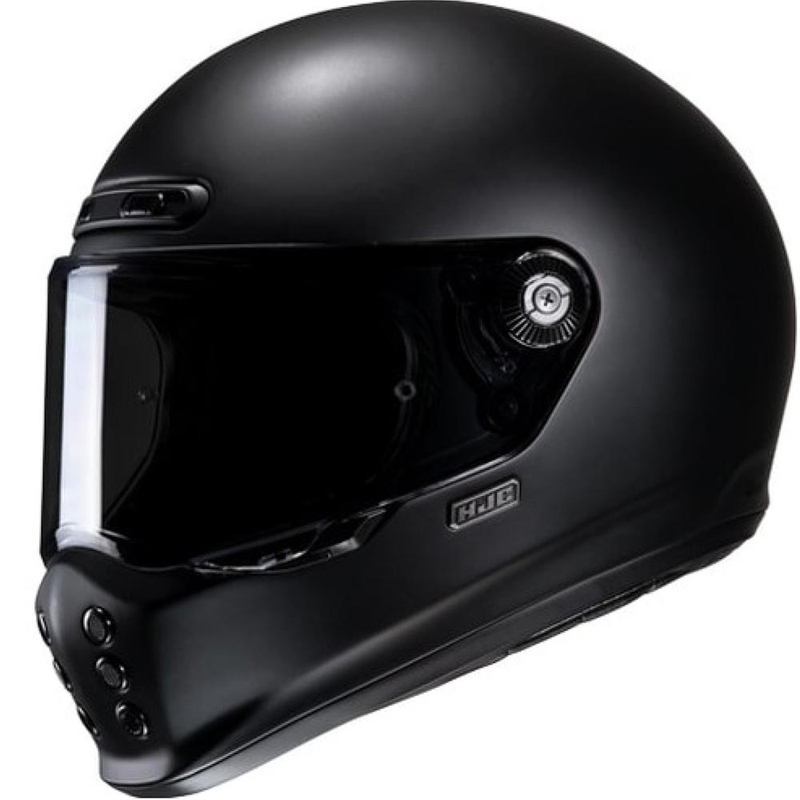 Casco integral de motocicleta HJC V10 Solid semiplano negro