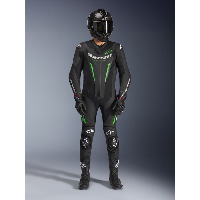 Mono de moto Alpinestars GP FORCE V2 de una pieza, negro-verde