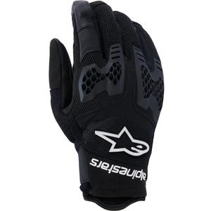 Guantes de moto Alpinestars Manti Air, color negro y blanco.