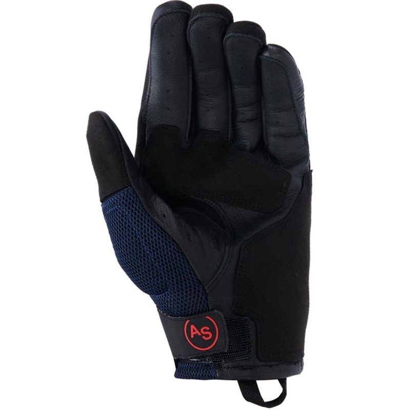Guantes de moto Alpinestars Manti Air azul oscuro-rojo flúor-negro
