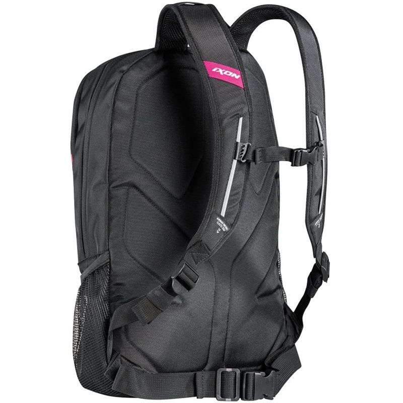Mochila para moto IXON R-Tension 23 negro-blanco-rosa