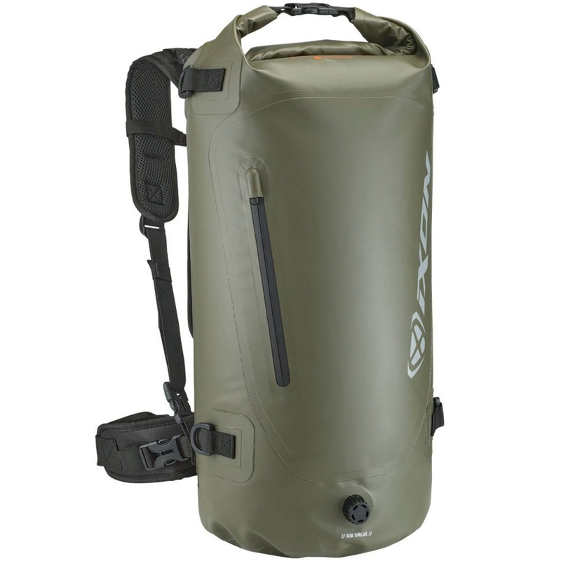 Mochila para moto IXON A-River 35 color caqui