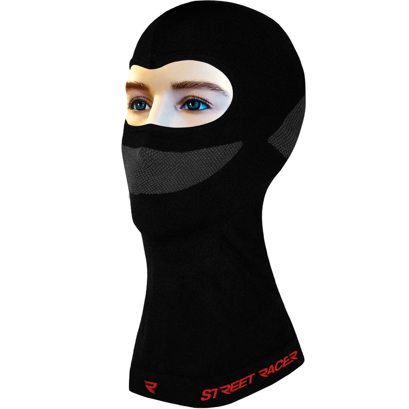 Casco Street Racer Basic con capucha negra