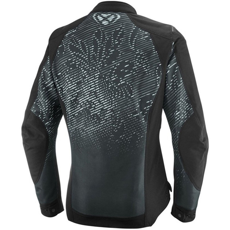 Chaqueta de moto para mujer IXON Artemis blanco y negro