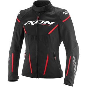Chaqueta de moto para mujer IXON Striker 2 Air WP Lady negra-roja